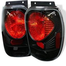 Mercury Mountaineer Spyder Euro Style Taillights - Black - 111-FEXP98-BK