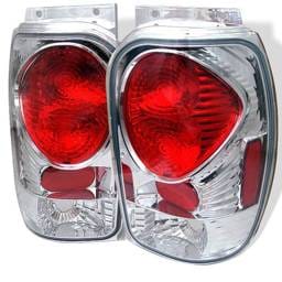 Mercury Mountaineer Spyder Euro Style Taillights - Chrome - 111-FEXP98-C