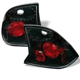 Ford Focus 4DR Spyder Euro Style Taillights - Black - 111-FF00-4D-BK