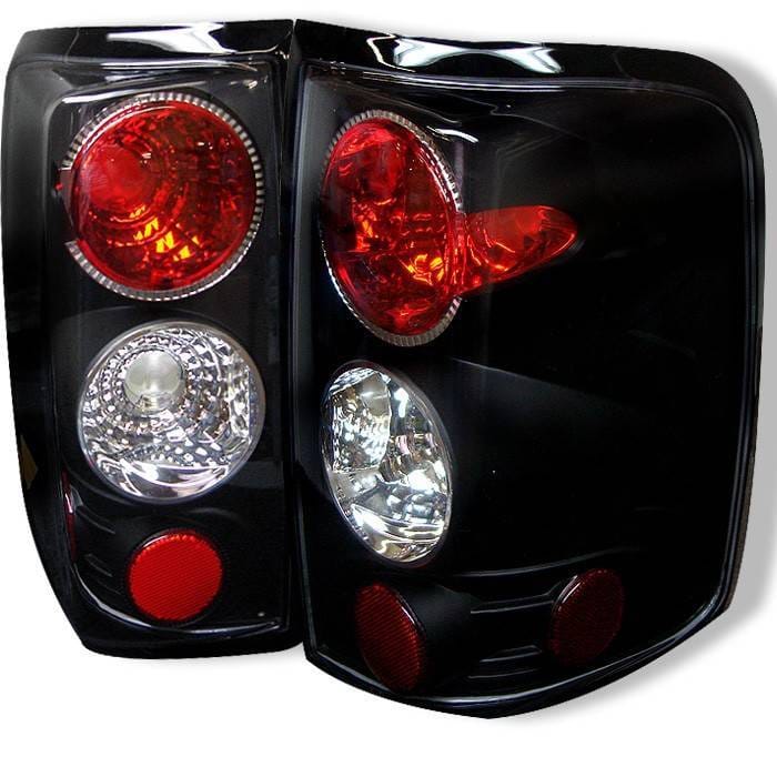 Ford F150 Spyder Euro Style Taillights - Black - 111-FF15004-BK