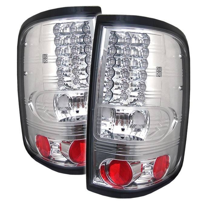 Ford F150 Spyder LED Taillights - Chrome - 111-FF15004-LED-C