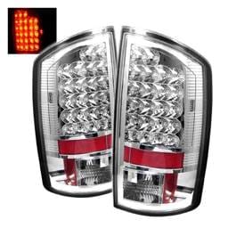 Dodge Ram Spyder LED Taillights - Chrome - 111-DRAM06-LED-C