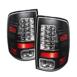Dodge Ram Spyder LED Taillights - Black - 111-DRAM06-LED-SM