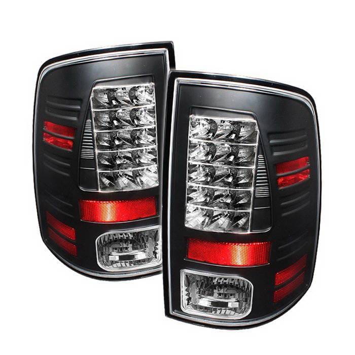 Dodge Ram Spyder LED Taillights - Black - 111-DRAM06-LED-SM