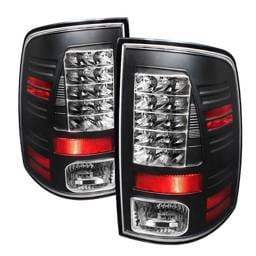 Dodge Ram Spyder LED Taillights - Black - 111-DRAM09-LED-BK