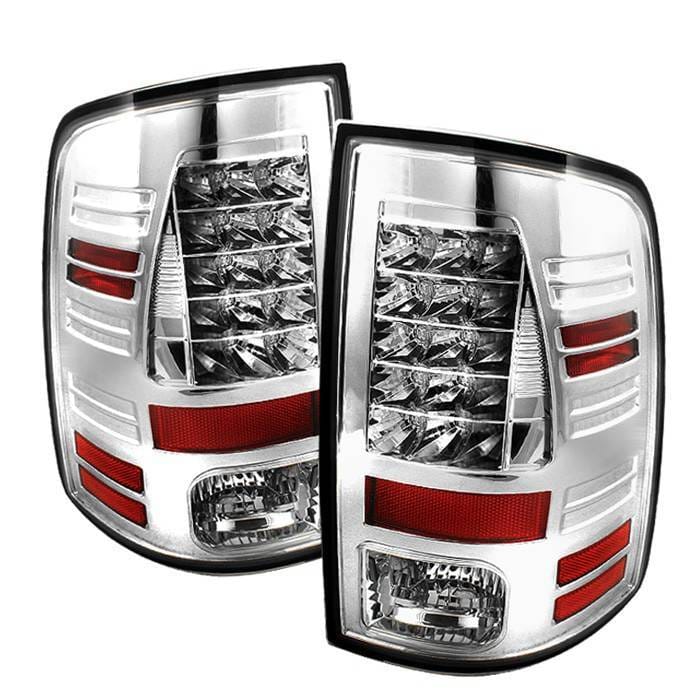 Dodge Ram Spyder LED Taillights - Chrome - 111-DRAM09-LED-C