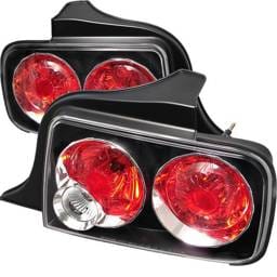 Ford Mustang Spyder Euro Style Taillights - Black - 111-FM05-BK