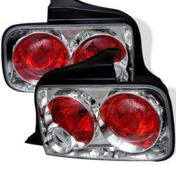 Ford Mustang Spyder Euro Style Taillights - Chrome - 111-FM05-C