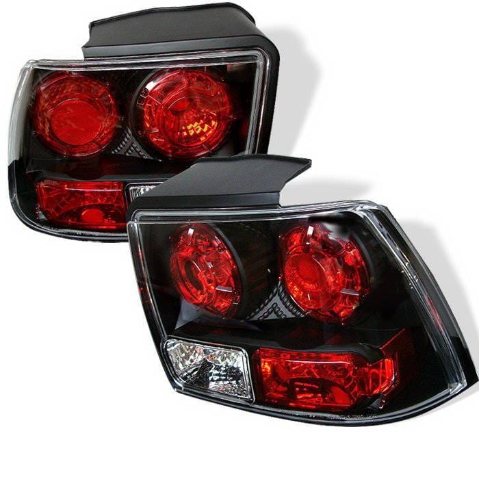 Ford Mustang Spyder Altezza Taillights - Black - 111-FM99-BK