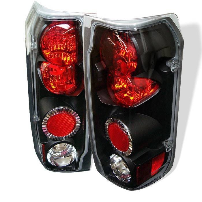 Ford Bronco Spyder Euro Style Taillights - Black - 111-FF15089-BK