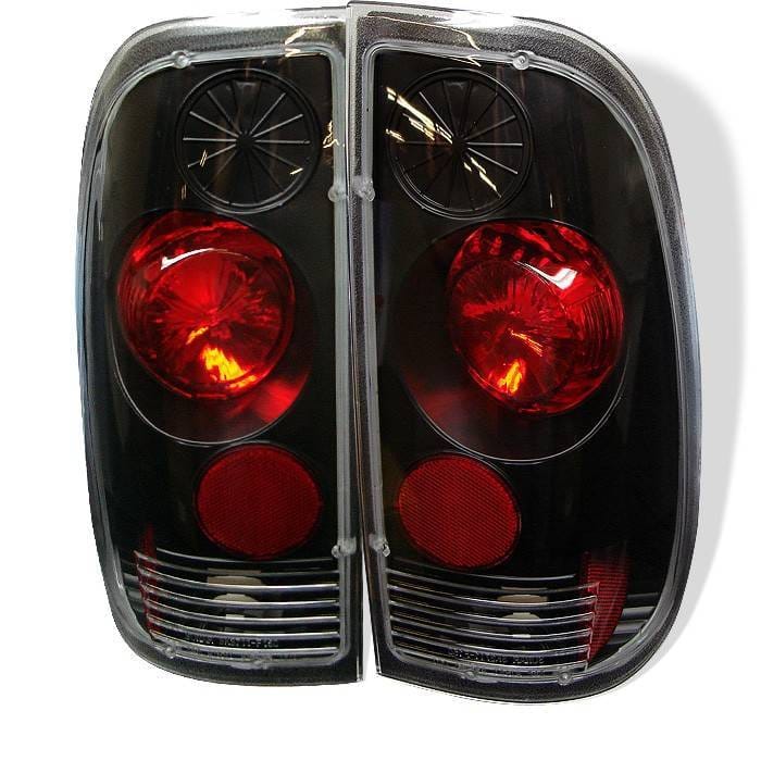 Ford F250 Superduty Spyder Euro Style Taillights - Black - 111-FF15097-BK