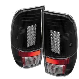 Ford F350 Superduty Spyder LED Taillights - Black - 111-FF15097-LED-BK