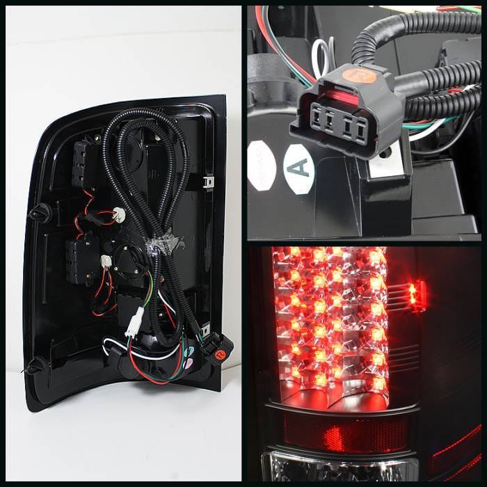 GMC Sierra Spyder LED Taillights - Black - 111-GS07-LED-BK thumbnail 2