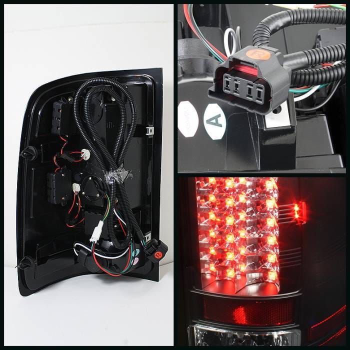 GMC Sierra Spyder LED Taillights - Black - 111-GS07-LED-BSM thumbnail 2
