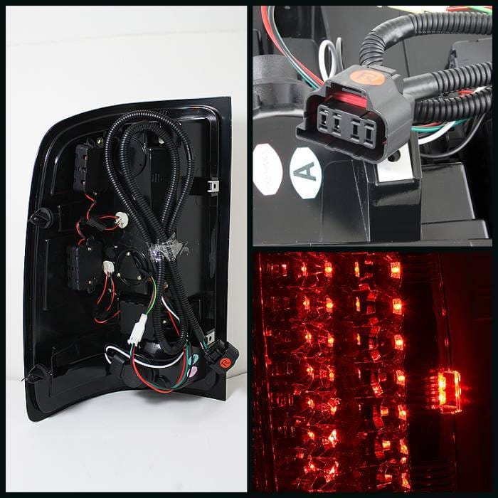 GMC Sierra Spyder LED Taillights - Red Clear - 111-GS07-LED-RC thumbnail 2