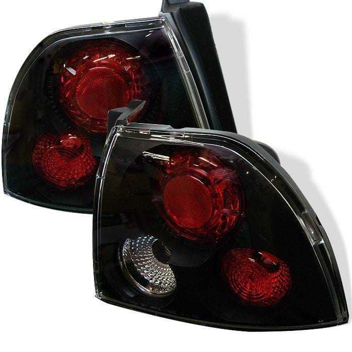 Honda Accord Spyder Euro Style Taillights - Black - 111-HA94-BK