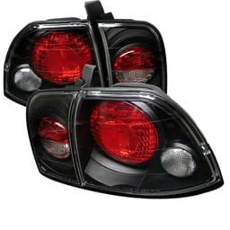 Honda Accord Spyder Euro Style Taillights - Black - 111-HA96-BK