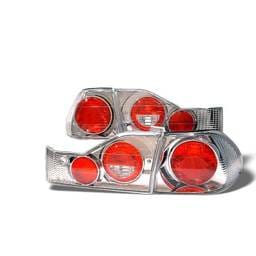 Honda Accord 4DR Spyder Euro Style Taillights - Chrome - 111-HA98-C