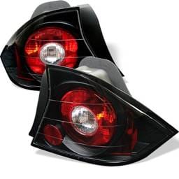 Honda Civic 2DR Spyder Euro Style Taillights - Black - 111-HC01-2D-BK