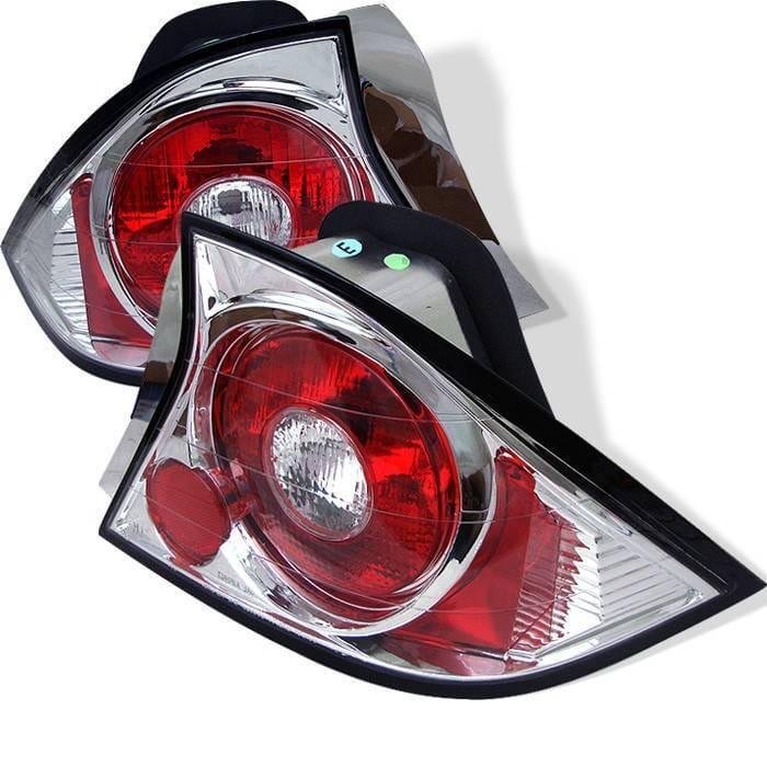 Honda Civic 2DR Spyder Euro Style Taillights - Chrome - 111-HC01-2D-C