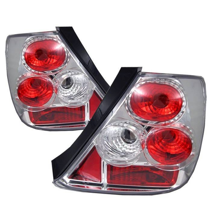 Honda Civic HB Spyder Euro Style Taillights - Chrome - 111-HC03-3D-C