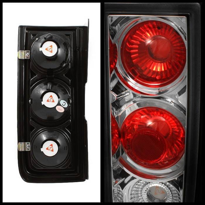Hummer H2 Spyder Euro Style Taillights - Chrome - 111-HH2-C thumbnail 2