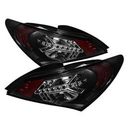 Hyundai Genesis Spyder LED Taillights - Black - 111-HYGEN09-LED-SM