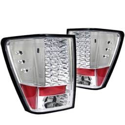 Jeep Grand Cherokee Spyder LED Taillights - Chrome - 111-JGC05-LED-C