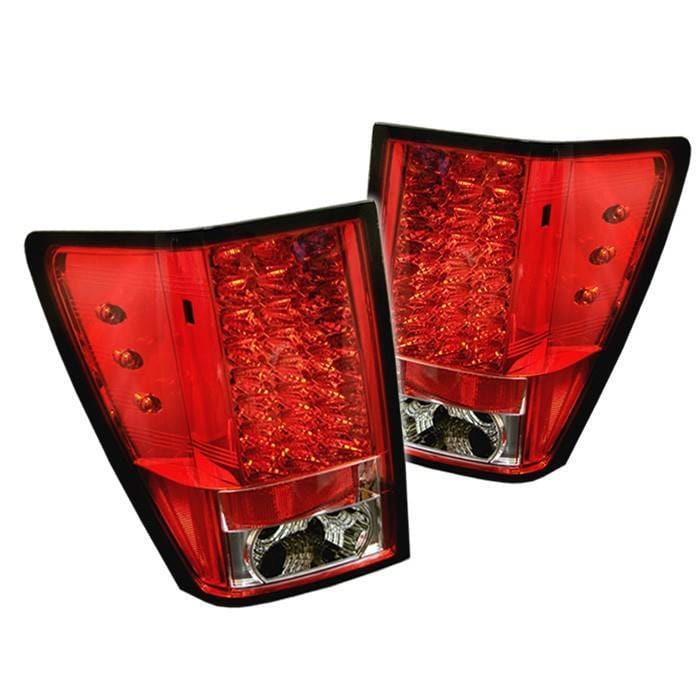 Jeep Grand Cherokee Spyder LED Taillights - Red Clear - 111-JGC05-LED-RC