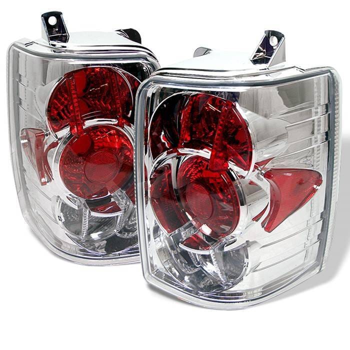 Jeep Grand Cherokee Spyder Euro Style Taillights - Chrome - 111-JGC93-C