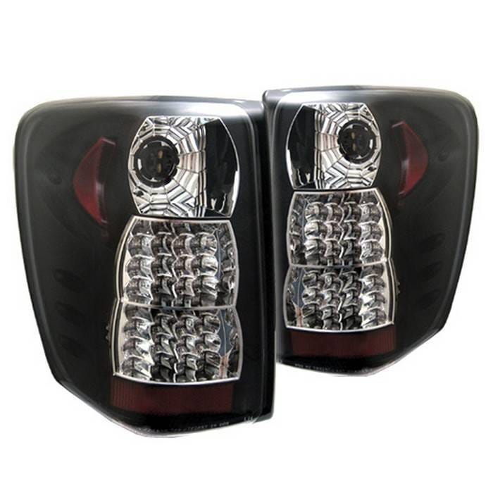 Jeep Grand Cherokee Spyder LED Taillights - Black - 111-JGC99-LED-BK