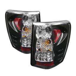 Jeep Grand Cherokee Spyder LED Taillights Version 2 - Black - 111-JGC99-LED-BK-G2