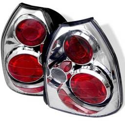 Honda Civic HB Spyder Altezza Taillights - Chrome - 111-HC96-3D-LED-RC