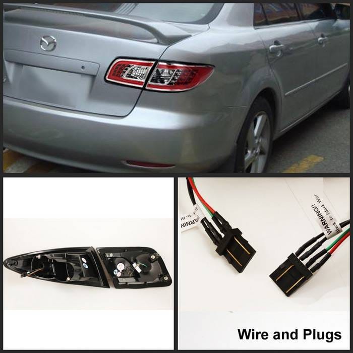 Mazda 6 Spyder LED Taillights - Chrome - 111-M603-LED-C thumbnail 2