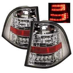 Mercedes-Benz ML Spyder LED Taillights - Chrome - 111-MBW16398-LED-C