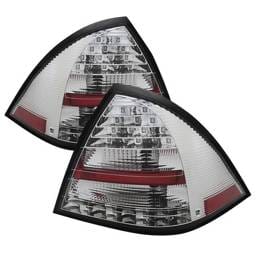 Mercedes-Benz C Class Spyder LED Taillights - Chrome - 111-MBZC01-LED-C