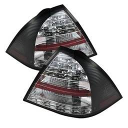 Mercedes-Benz C Class Spyder LED Taillights - Black - 111-MBZC05-LED-BK