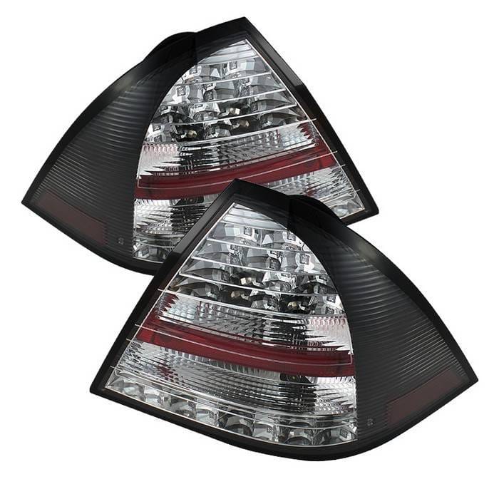 Mercedes-Benz C Class Spyder LED Taillights - Black - 111-MBZC05-LED-BK