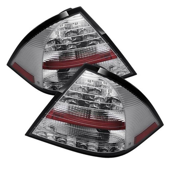 Mercedes-Benz C Class Spyder LED Taillights - Chrome - 111-MBZC05-LED-C