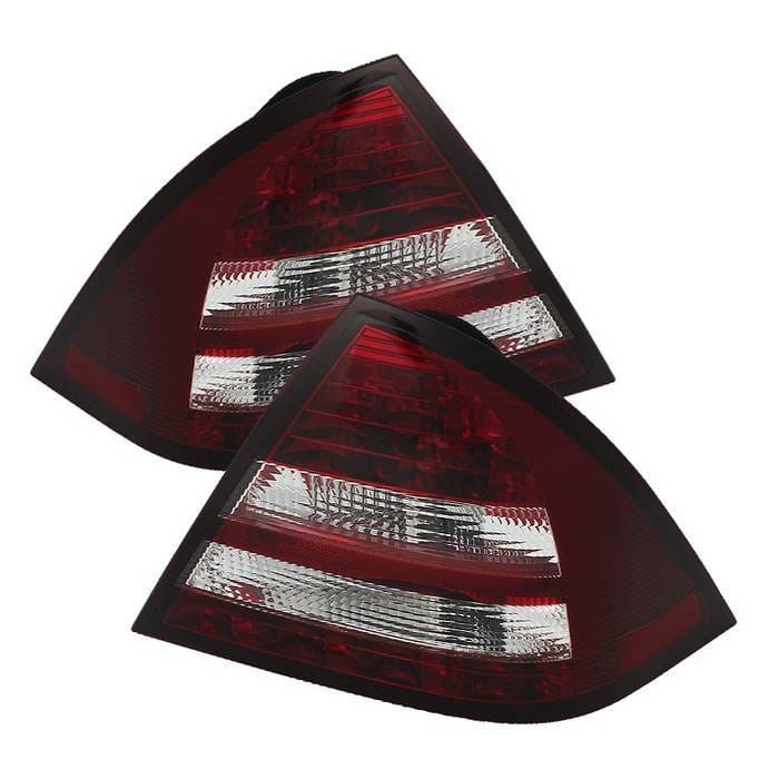 Mercedes-Benz C Class Spyder LED Taillights - Red Clear - 111-MBZC05-LED-RC