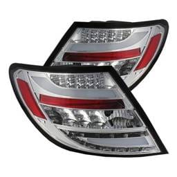 Mercedes-Benz C Class Spyder LED Taillights - Chrome - 111-MBZC11-LED-C