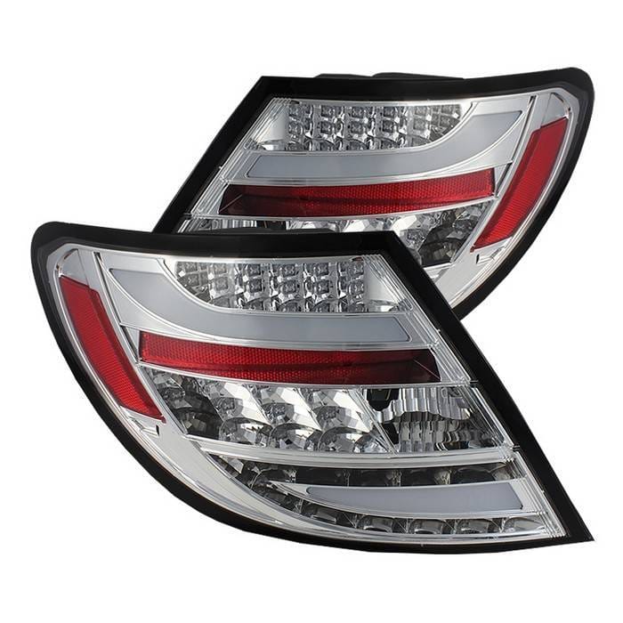 Mercedes-Benz C Class Spyder LED Taillights - Chrome - 111-MBZC11-LED-C