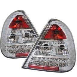Mercedes-Benz C Class Spyder LED Taillights - Chrome - 111-MBZC94-LED-C