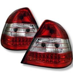 Mercedes-Benz C Class Spyder LED Taillights - Red Clear - 111-MBZC94-LED-RC
