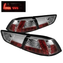 Mitsubishi Lancer Spyder LED Taillights - Chrome - 111-MITEVO1008-LED-C