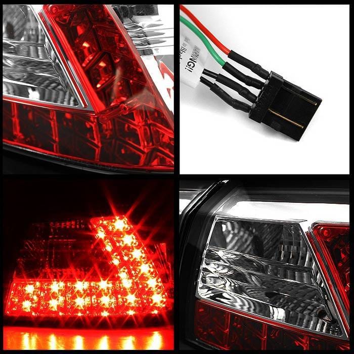 Mitsubishi Lancer Spyder LED Taillights - Chrome - 111-MITEVO1008-LED-C thumbnail 2