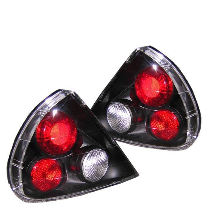 Mitsubishi Mirage Spyder Euro Style Taillights - Black - 111-ML99-BK