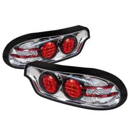 Mazda RX-7 Spyder LED Taillights - Chrome - 111-MRX793-LED-C