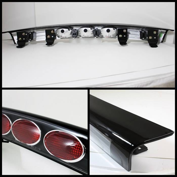 Mazda RX-7 Spyder Euro Style Trunk Taillights - Black - 111-MRX793-TR-BK thumbnail 2