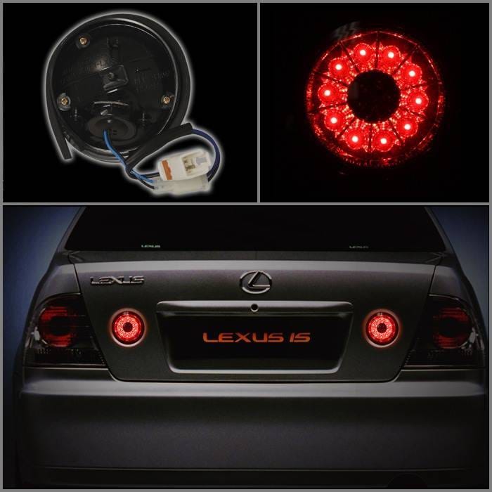 Lexus IS Spyder LED Trunk Taillights - Red Clear - 111-LIS300-TR-LED-RC thumbnail 2